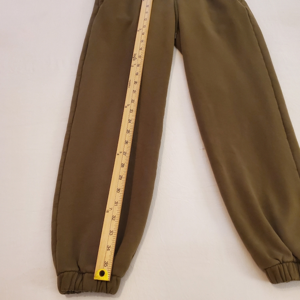 WARDROBE.NYC Military Green Drawstring Track Pant Jogger Sweatpant Loungewear XS - Picture 6 of 11